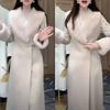 Autumn and winter new fashion imitation mink velvet top temperament national trend imitation fur coat imitation cashmere woolen coat tide