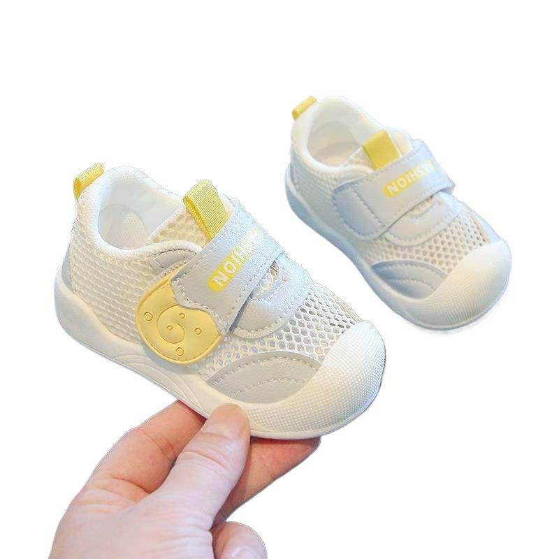 Baby toddler shoes spring and summer mesh breathable mesh shoes 0-3 years old non-slip soft sole single net male and female baby shoes summer
