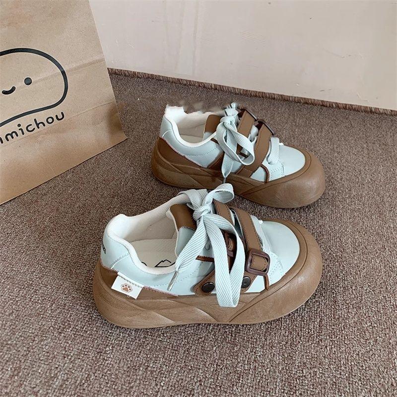 Zhao Ruth's original platform white shoes, new student campus versatile bread shoes, casual sports shoes