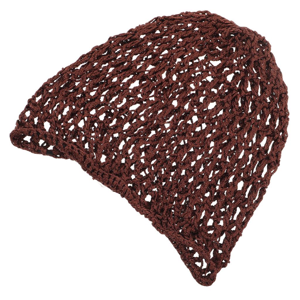 Handmade Crochet Hair Net Snood Women Mesh Wrap Sleep Cap Long Hair Protection Anti- Frizz Prevention Soft Comfortable Fit