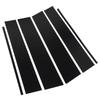 6 Pcs B Pillar Door Trim Molding Glossy Black PC Window Post Protector Cover for Hilux 2015 To 2023