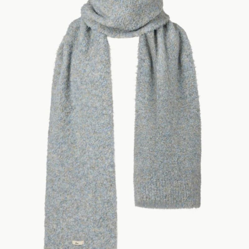

KUME Wool Blend Knitted Muffler, Mist FREE
