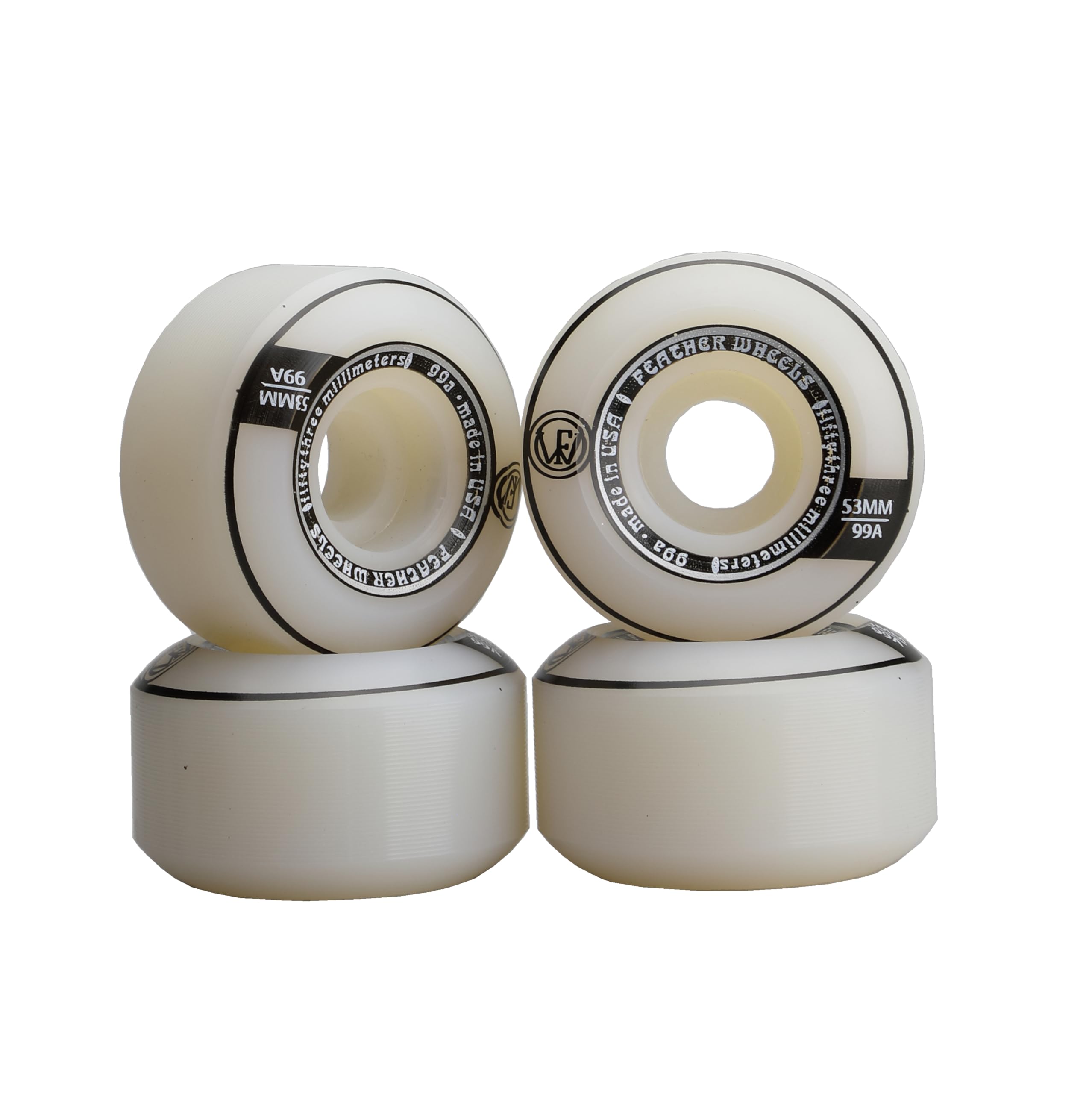 

FEATHER WHEEL 53mm Conical 99A Feather Conical Shape Wheel MADE IN U.S.A. белый