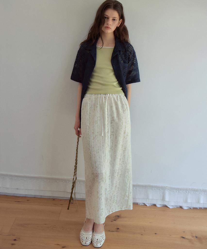 Aueonoseuteljia Cottage Garden Long Skirt_Ivory(Ob6Sk05)