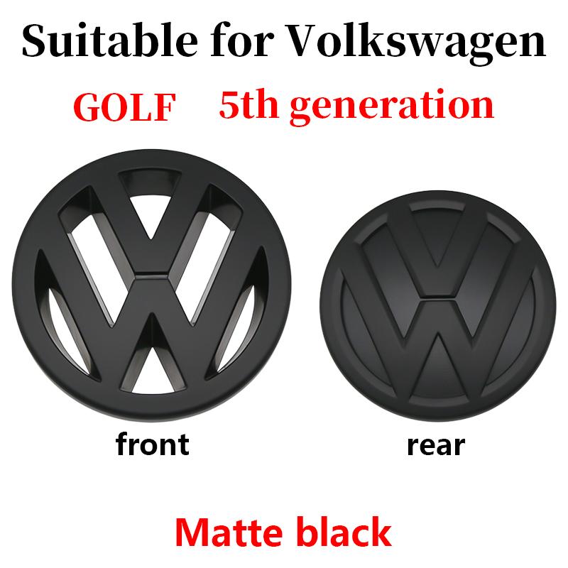 1/2Pcs Original Car Replace Front Grill Badge Trunk Lid Tailgate Emblem Logo Decor Accessory For VW GOLF 5 3D Premium Pro Plus Bu2