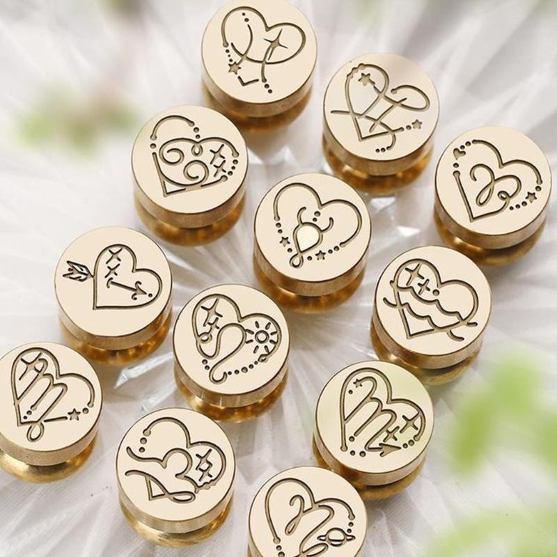 652F Astrology Series Seal Lacquer Seal Wax Stamp for Artistic Creations