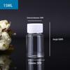 PET Wide-Mouth Transparent Dispensing Bottle with Lid - Solid/Liquid Container