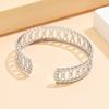 Stackable Geometric Bangle Vintage Style Stainless Steel Bangle Cuff Bangle Bracelet  for Gifts