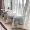 4Pcs Abstract Plant Geometric Shape Printed Pillow Cover Polyester Cushion Case 2D Flat Printing Pillowcase Nordic Calm Now