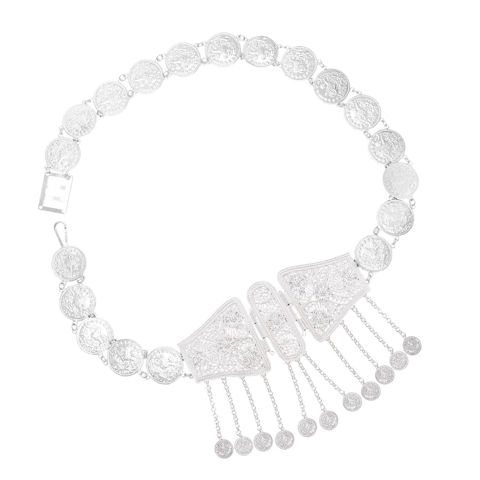 

Bohemian Style Waist Chain with Coins and Tassels Waist Jewelry Alloy Texture for Music Festivals and Everyday Wear