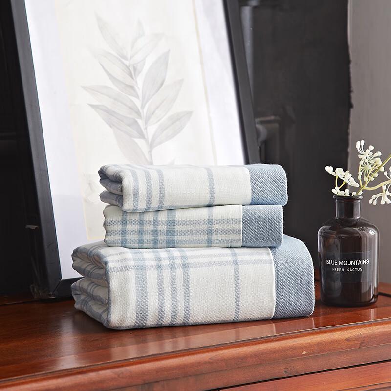 Hengyuanxiang Bamboo Fiber Ink Wash Bath Towel 3-Piece Set