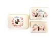 Studio Ghibli Delivery Service French Set Lunch Sealable Soft and Made in Top Middle Bottom Antibacterial Kiki's (3-Piece Box, Containers,