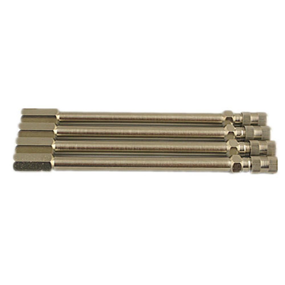 Stainless Steel Mesh Wrapped Flexible Braided Metal BRASS Rubber TYRE VALVE EXTENSION Flexible TRUCK TRANSIT VAN Car ADAPTOR Tire Chucks 1