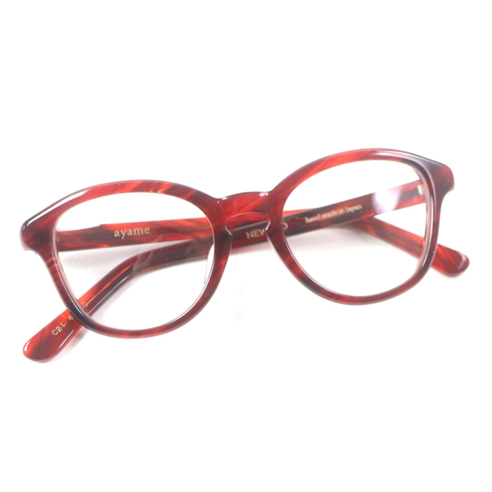 

Great ayame Glasses NEWOLD New Old Clear red mens Used