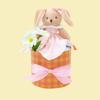 Doudou Et Compagnie BabyNat/DouDouBIO/Rabbit/Rose Diaper Cake, Baby Shower Gift, Present (GFDENT006)