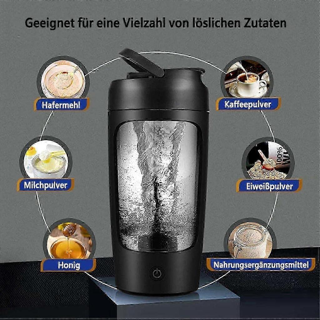 2026 New Electric Protein Shaker Bottle 650ml, USBC Rechargeable 7000 RPM SelfCleaning Mixer Pink