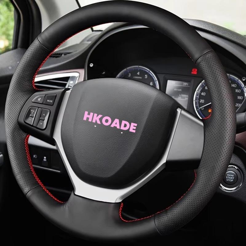 S-CROSS SX4 Vitara 2013-2015 Microfiber Leather Steering Wrap Car Accessories Braid Car Steering Wheel Cover For Suzuki CELERIO Gray Thread