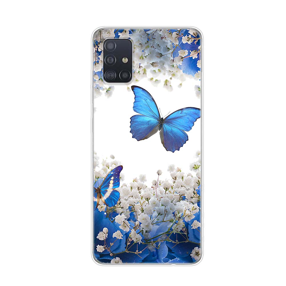 Cute Butterfly Fashion For Samsung Galaxy A01 A11 A12 A22 A21S A31 A41 A42 A51 A71 A32 A52 A72 A02S Soft Phone Case