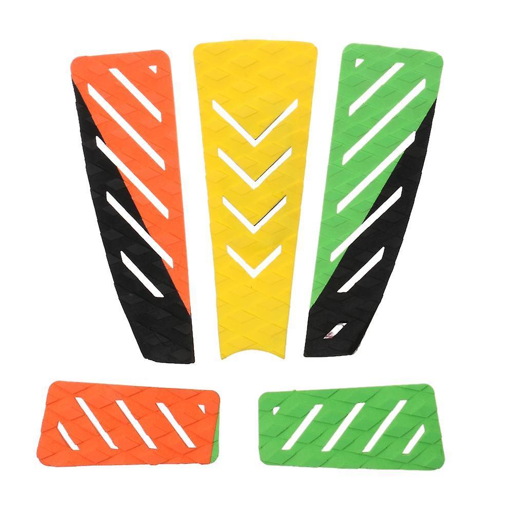 5-teiliges Surfbrett Shortboard Tail Pad Deck Grip Traktion Stomp Mat Bunt