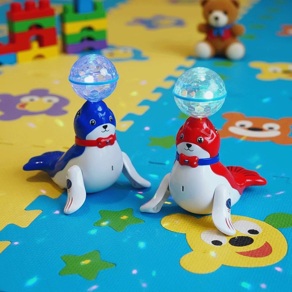 Colorful Sound Stunt Top Ball Light Cute Design Electronic Pet Toy  Baby's Favorite Gift