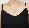 Feather Eagle Feather Zirconia Sterling Silver 925 Pendant for Women and Men - Native American Style