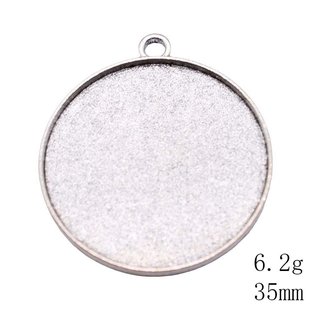 New Year's Day Accesories Fit Round 30-35mm Glass Cabochon Base Setting Tray Accessories Parts Souvenir Accessory Parts