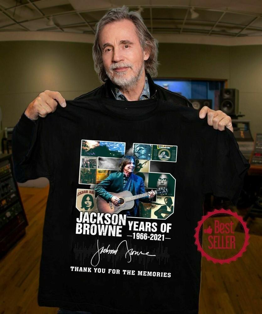 55 Years Say Thank Jackson Browne Short Sleeve Black All size TShirt Unisex T-Shirt XXXXL