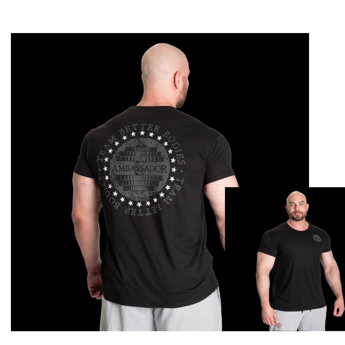 

Team Ambassador Street Fitness Training Street Trendy Casual TShirt Mens and Womens Luxury Brand Top S