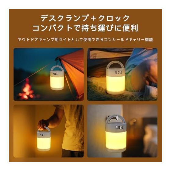 Nursing Light [New In 2026, Energy Saving & Easy On the Eyes] Night Light, Bedside Light Indirect Lighting, Rechargeable, Comes with a Clock, Ultra