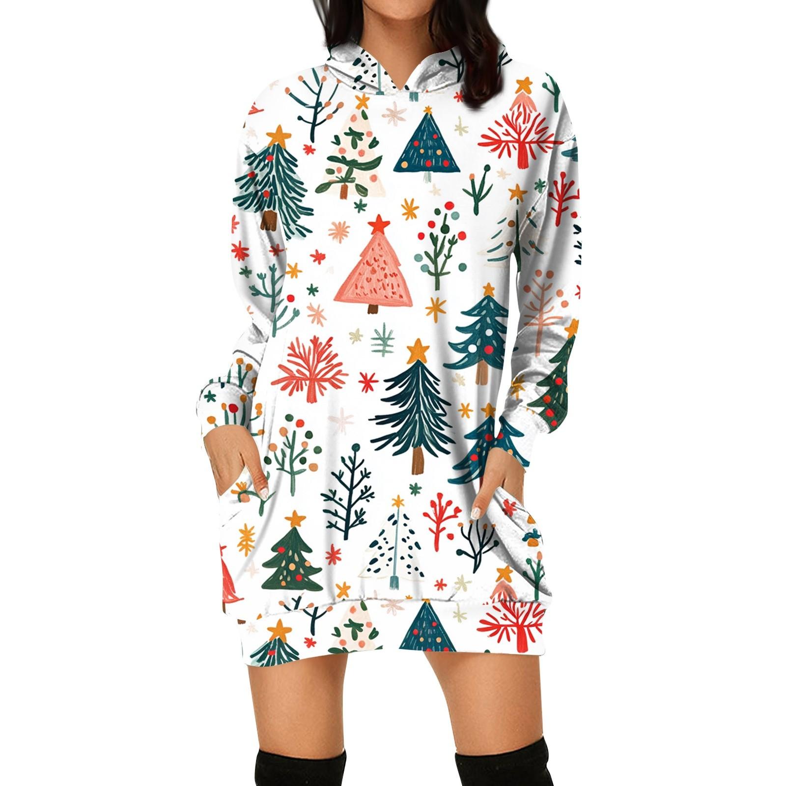 

Женская мода свободный повседневный карман с длинным рукавом толстовка с принтом свитшот XL белый