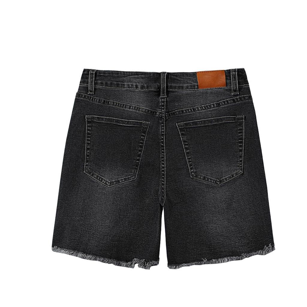 Dámské džínové klasické všestranné módní kraťasy s vysokým pasem