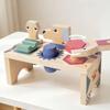 Tool Table Toy Cutout Holes Wooden Balance Printed Shapes