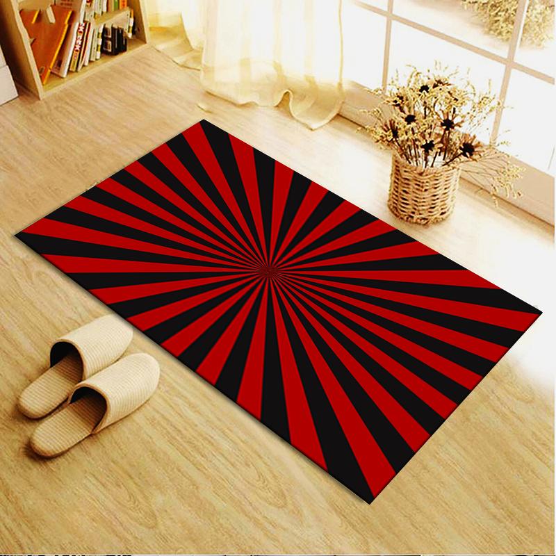 2025 New Red&Black Carpet Rug for Living Room Bedroom Home Sofa Decoration,Kids play Non-slip Floor Mat34