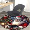 1pc Christmas Santa Claus Chair Mat - Anime Cartoon Design, Non-Slip Carpet for Office Chair, Festive Gift, Seasonal Decor, Living Room, Bedroom, Game