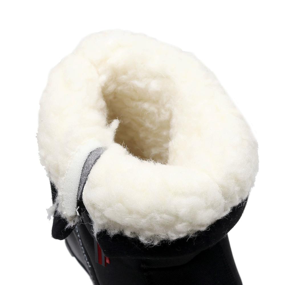 Men's Snow Boots Keep Warm Plush Winter Boots Men Outdoor Hiking Shoes Side Zipper Male Shoes Adult Fashion Cotton Boots 2025