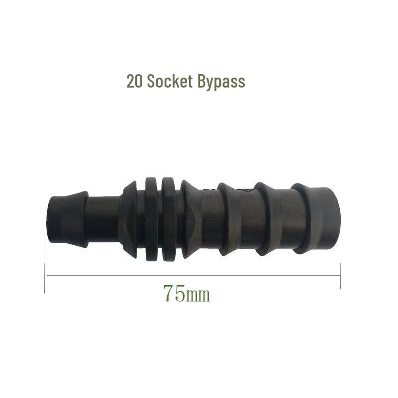 Complete Set of Barbed Pipe Fittings: Drip Irrigation Connectors Direct Elbow Tee Plug for 16/20/25mm Pipes