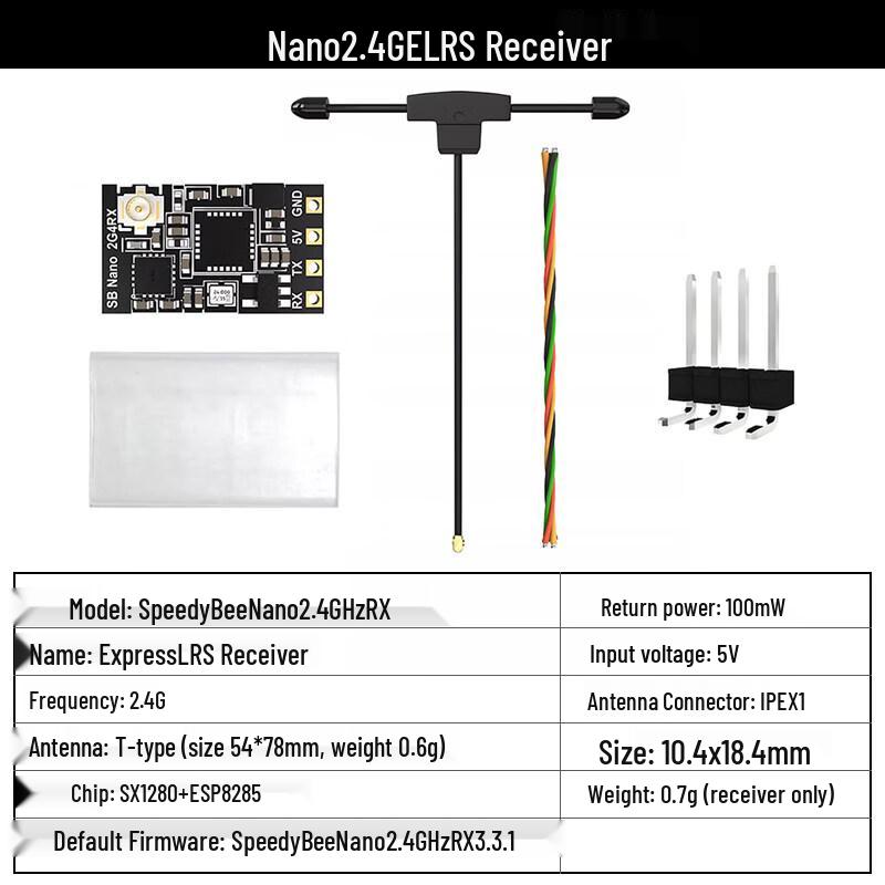 Speedy Bee ELRS Nano 2.4G FPV Receiver