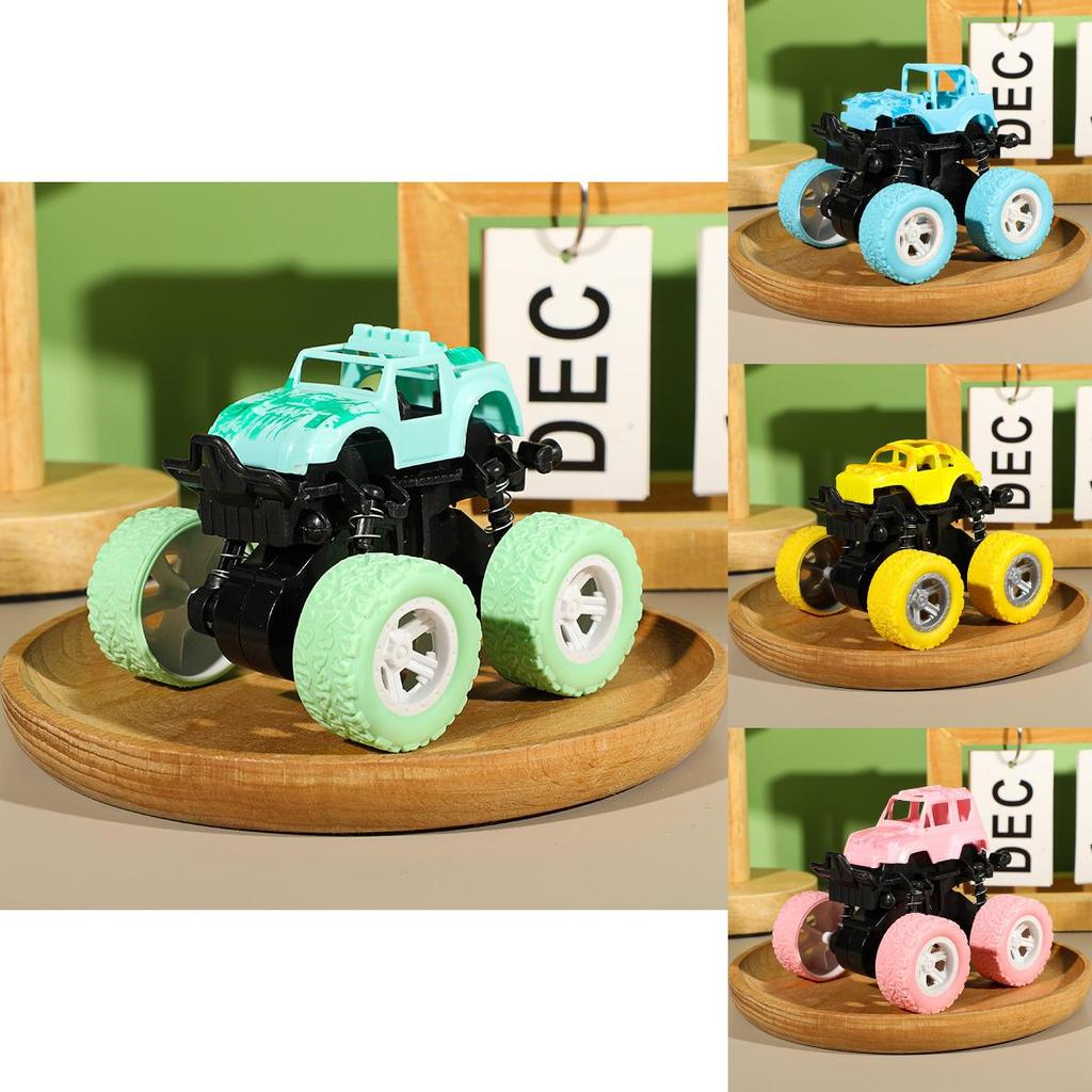 Macaron Color Plastic Off Road Inertia Toy Car For Kids With Durable Design And Visual Development