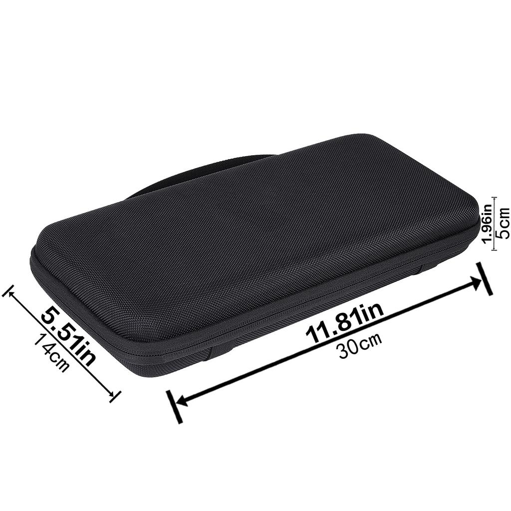 co2CREA Storage Case Compatible with Razer Huntsman V3 Pro Mini/Huntsman Mini Tenkeyless Gaming Keyboard (Black) (Case Only)