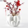 White Bubbles Decorative Vase Minimalist Plant Pot Table Decoration Flowers Arrangement Flower Vases Room Aesthetic Decor
