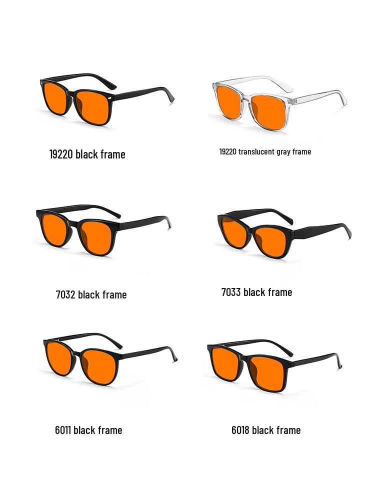 Light-Enhancing Sleep-Aid Glasses: Blue Light Blocking, Reflective Coating, Anti-Blu-Ray, Anti-Radiation, Melatonin Support, TR Frame.
