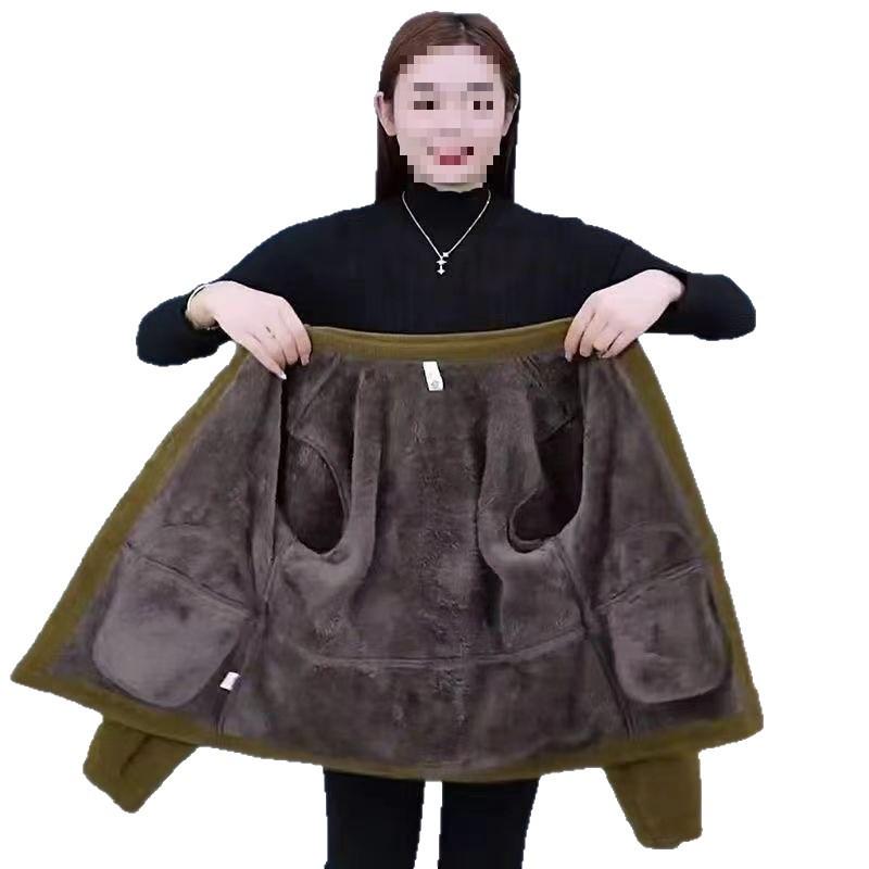 2025 New Style Corduroy Jacket for Middle-aged Women: Autumn/Winter Long Sleeve Versatile Top