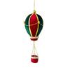 Schuim Hete Luchtballon Kerstversiering met Stofbekleding en Kettingversiering voor Takken en Cadeaupresentaties