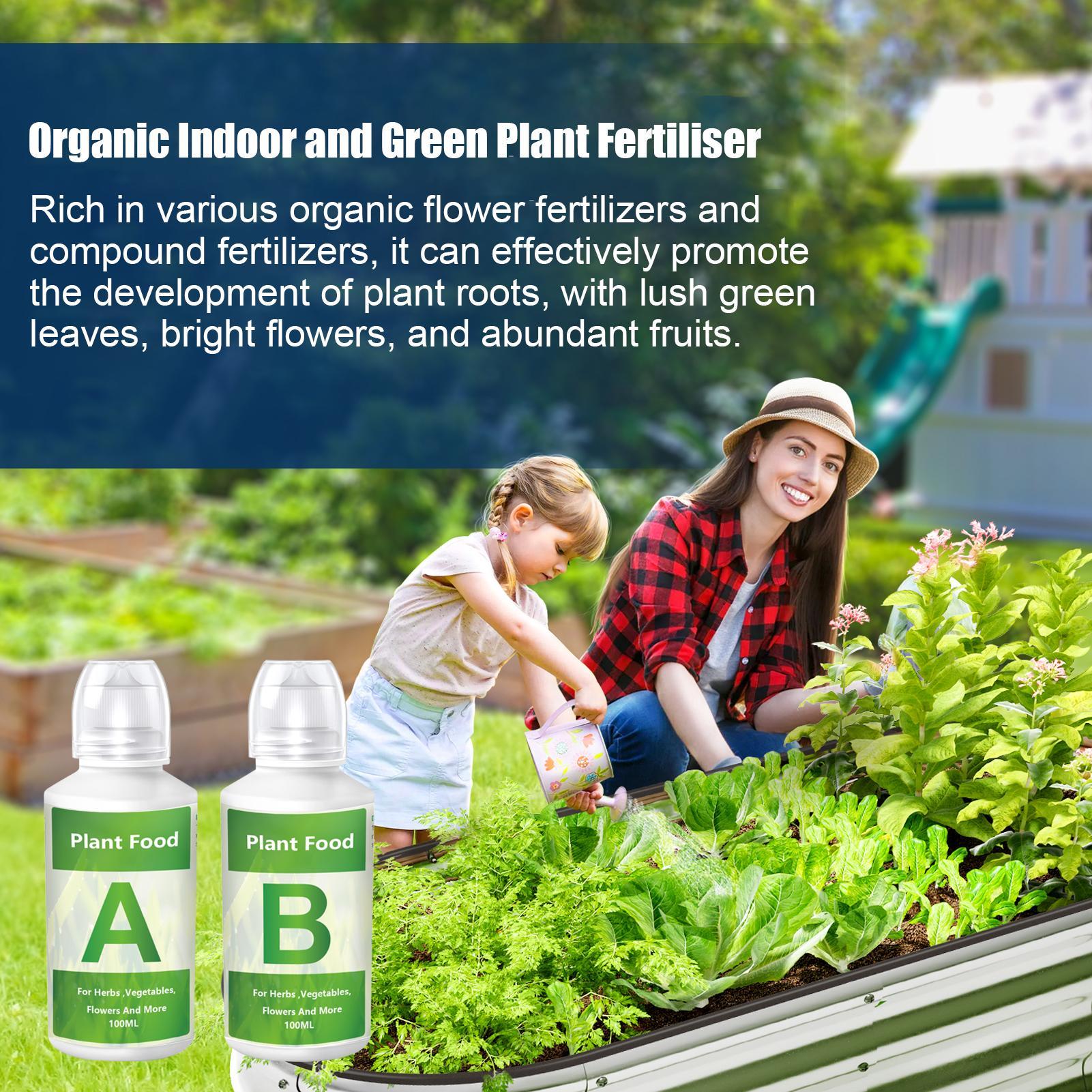

Hydroponic Nutrients Fertilizer A and B Solution Set Hydroponic Garden Plant Food Plant Fertilizer Flowers Vegetables Nutrients 2pcs