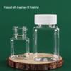 Transparent 100ml Wide Mouth PET Square Bottle for Capsules, Beads, or Dispensing