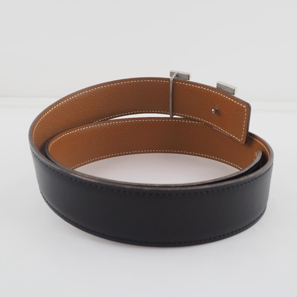 Hermes H Belt 70 Belt Constance *Sold Items (outlet) black/Brown Epsom/metallic Women Used