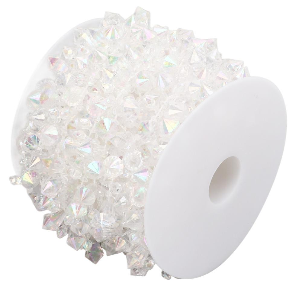 1pcs Diamond-Shaped Crystal Beads Chain Clear Crystal Acrylic Beads Chain  Sewing Craft