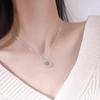Silver Butterfly Necklace with Star and Moon Pendant – Elegant Clavicle Chain for Women