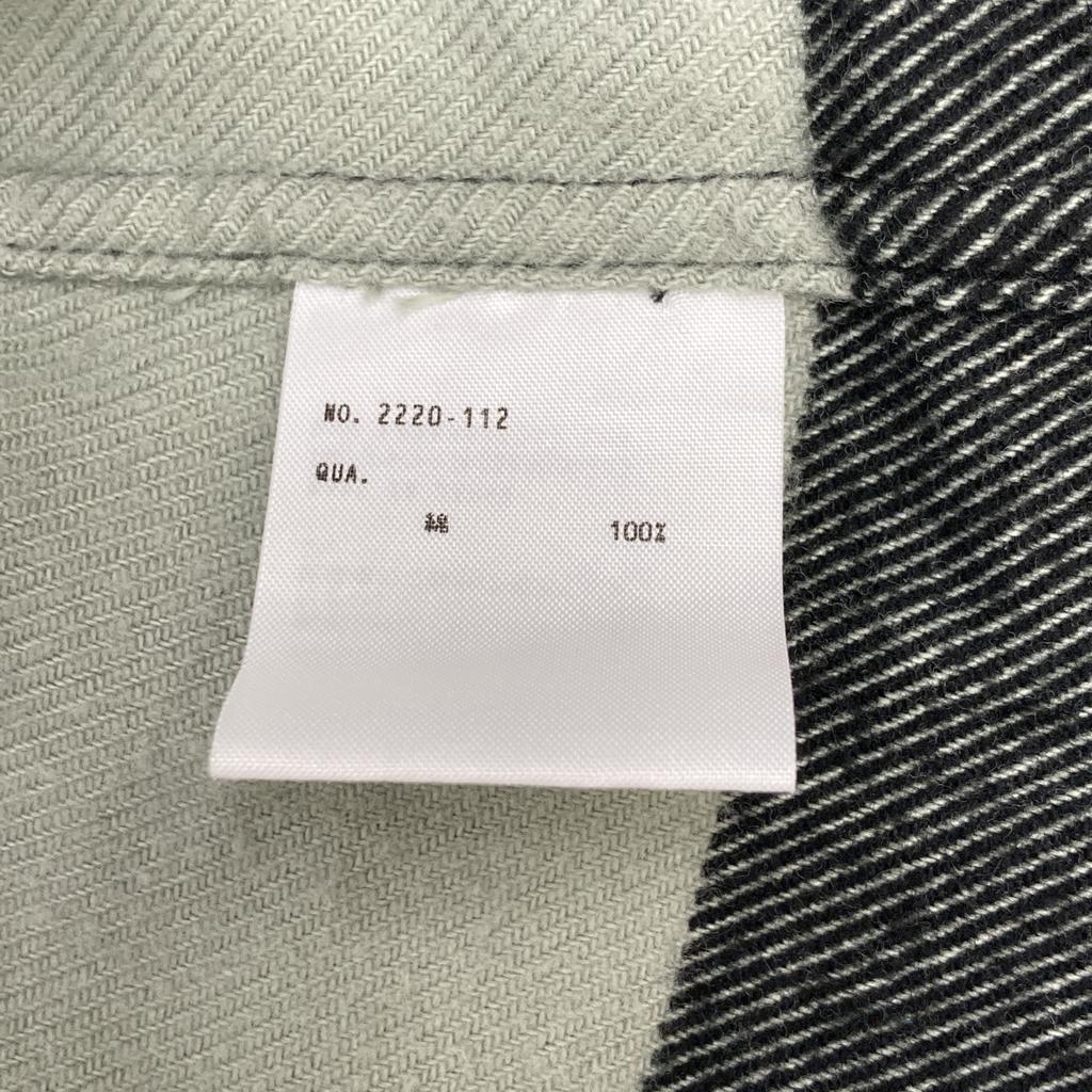 LAD MUSICIAN 2220-112  BUFFALO CHECK BIG PAJAMA SHIRT Tops XL Black X greenUsed