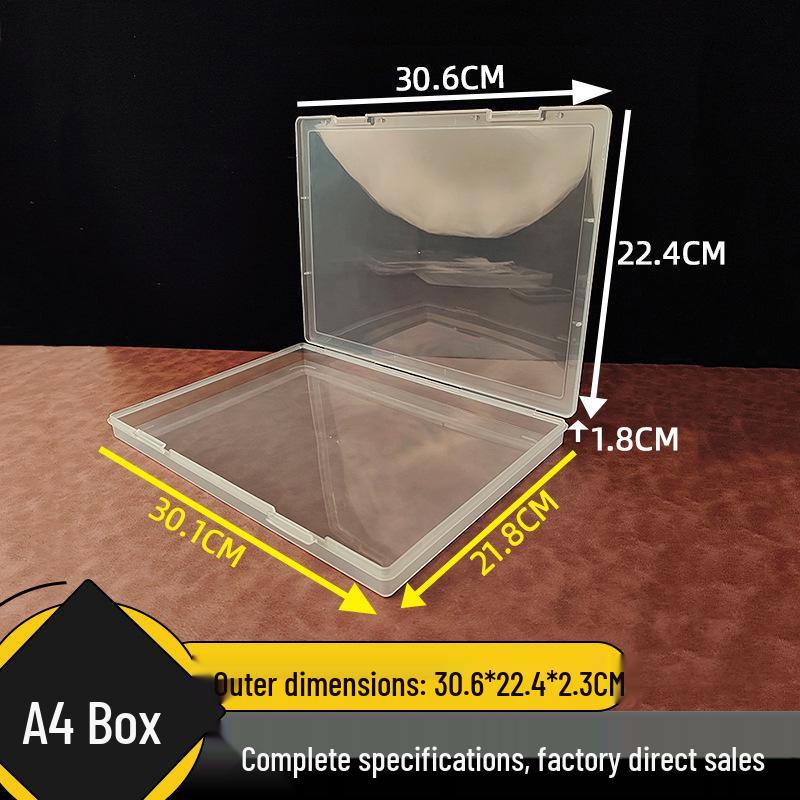 A4 Transparent Document and Tools Storage Box